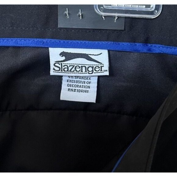 Men's‎ Slazenger Hydro-Dri Flat Front Black Golf Short Sz 38 - Picture 7 of 8